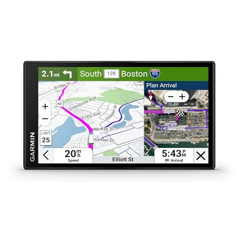 Garmin dēzl™ OTR620, High-Res 6” GPS Truck Navigator, Custom Routing, Satellite Imagery, Wind Speed, Community-Shared Load...