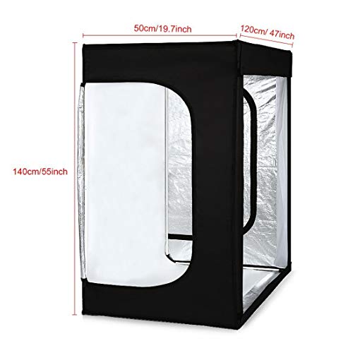 Photo LED Large Light Box Photography Konseen Professional 47"x20"x55" Continuous Lighting Flashery Video Studio Dimmable ...