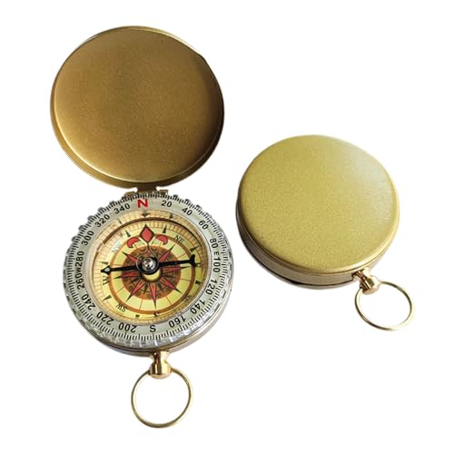 Premium Camping Compass – Copper Survival Compass with Luminous Function for Outdoor Sports & Adventures