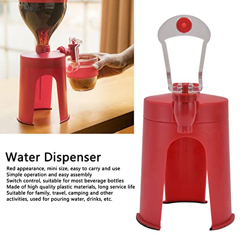 Water Dispenser Inverted Drinker Faucet Hand Pressure Water Dispenser Soda Dispense Mini Automatic Red Upside Down Drink F...