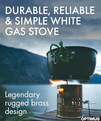 Optimus Svea White Gas Stove for Camping, Backpacking, Light & Fast Climbing
