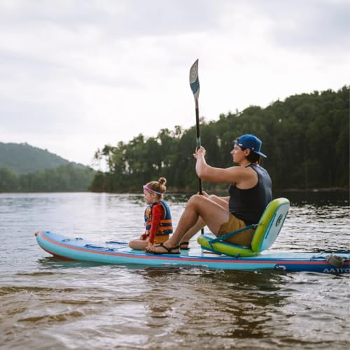 iROCKER All Around 11 7.0 Inflatable Stand Up Paddle Board Premium SUP and Accessories - Made for All Skill Levels - Speed...