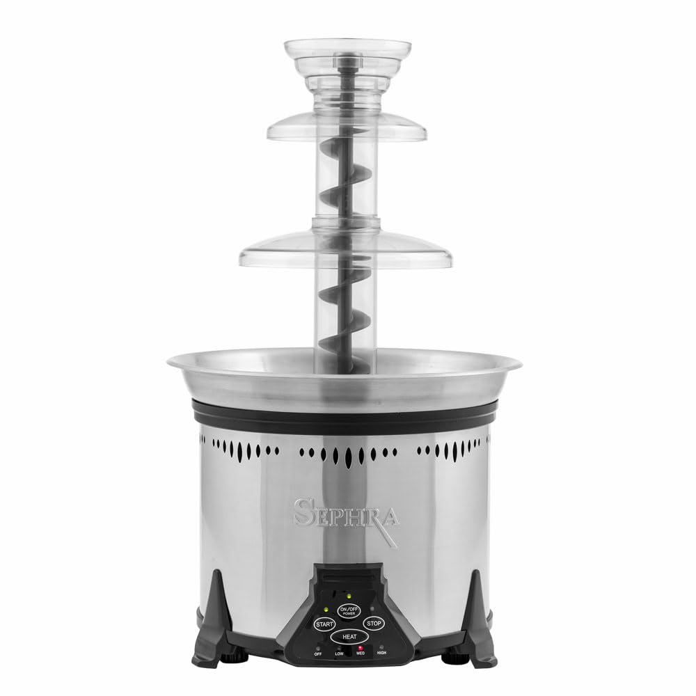 Sephra Elite 19" Home Fondue Fountain - 6lb Capacity - Serves 30-40 People
