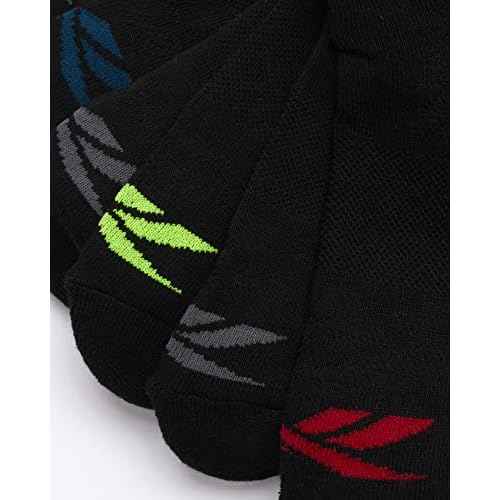Reebok Boys' Low Cut Socks - 12 Pack Stretch Performance No Show Socks with Arch Support - Cushioned Athletic Socks for Boys