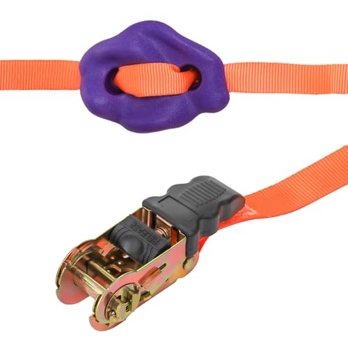 Youeon 18 Pcs Tree Climbing Holds with 9 Ratchet Straps, Outdoor Tree Climbing Kit, Outdoor, Backyard, Gym, Obstacle Cours...