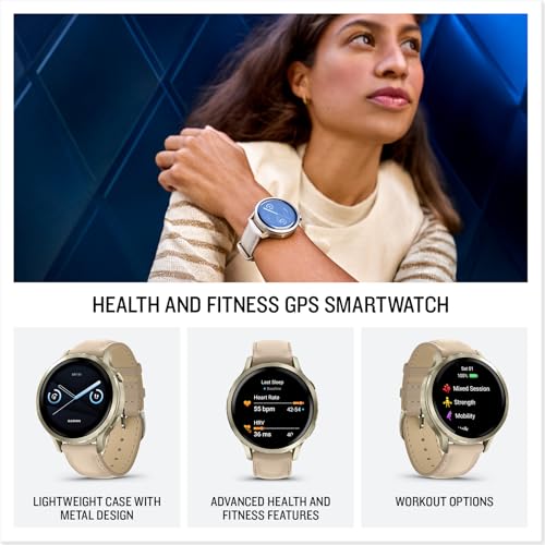 Garmin Venu® 4, 41mm, Advanced Health and Fitness GPS Smartwatch, Bright Colorful Display,Built-In Flashlight,10 Days of B...