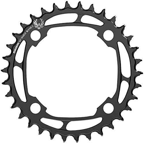 SRAM X-SYNC 2 34T Steel Eagle Chainring - 104 BCD, Black, High-Performance Single Chainring with Aggressive Tooth Design, Enhanced Chain Retention, Durability, Mud and Grit Resistance for 12-Speed XC