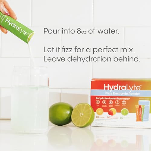 Hydralyte Low Sugar Rapid Rehydration - Lightly Sparkling Electrolyte Powder Packets, 8 oz Serve | Variety Hydration Packe...
