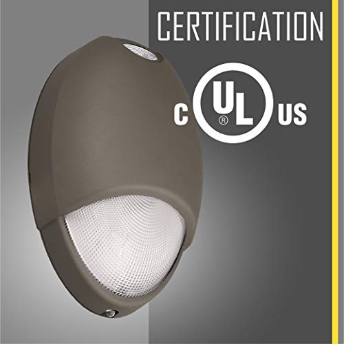Hubbell Lighting CUWZ-PC Exterior Emergency Lighting with Battery Backup and Photocell, Commercial Grade LED Outdoor Emerg...
