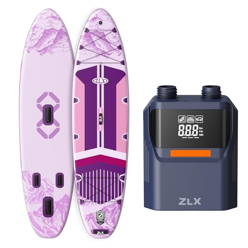 ZLX 11'6×35" Inflatable Stand Up Paddle Board with 50PSI Electric Paddle Board Pump