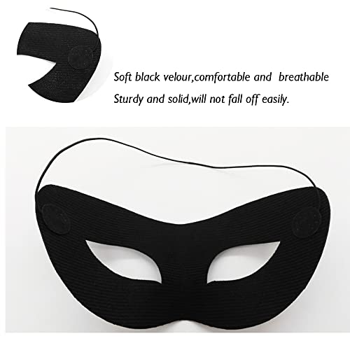 HGJST HGJSTMasquerade Mask for Men Black, Halloween Venetian Adult Masquerade Masks, Black Mardi Gras Mask (Mr.ZL…