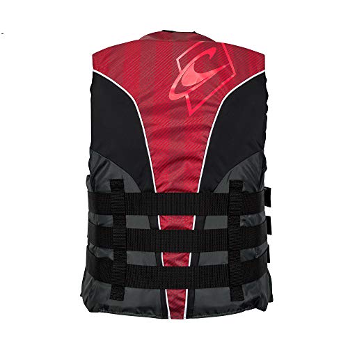 O'Neill Men's Superlite USCG Life Vest,Black/Graphite/Red:White,3XL