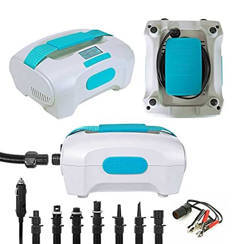 Ventus SUP Pump, iSUP Electric Air Pump for Inflatable Stand Up Paddle Boards by NIXY, 1-20PSI High Pressure, 12V Dual Sta...