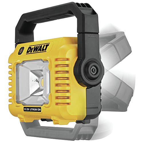 DEWALT 12V/20V MAX LED Work Light, Compact with 360 Degree Rotating Handle, 2000 Lumens of Brightness, Cordless, Bare Tool...
