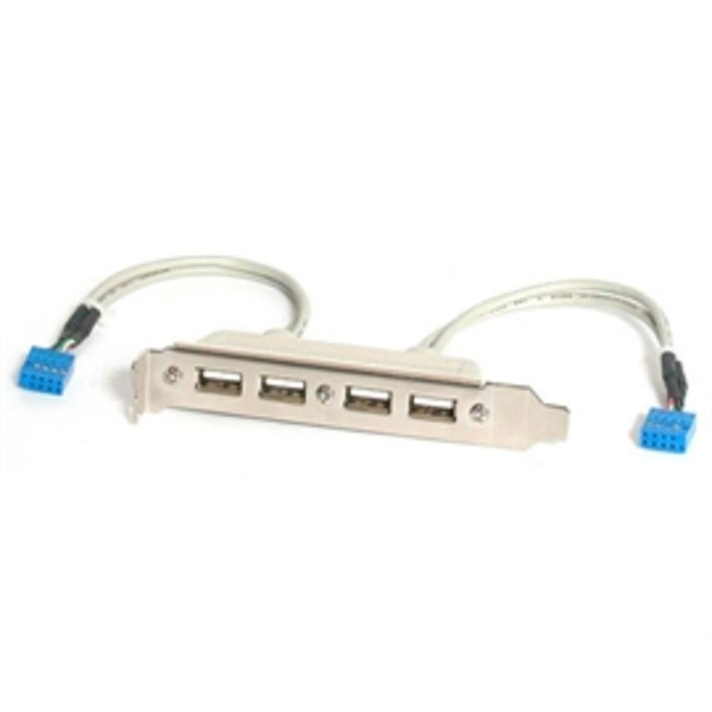 Startech 4 Port Usb A Female Slot Plate Adapter