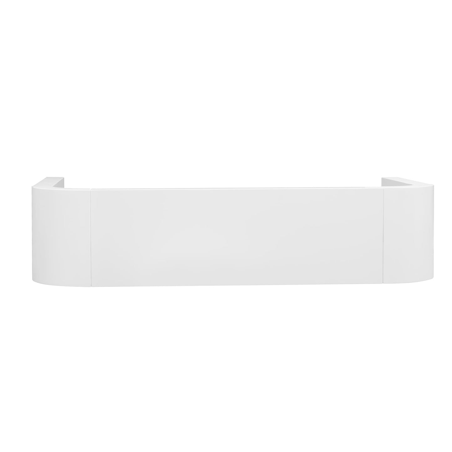 BSYEIO 52" Curved Console Table for Entryway Modern Long and Narrow Foyer Table Behind Couch for Corridor Living Room Wood (White)