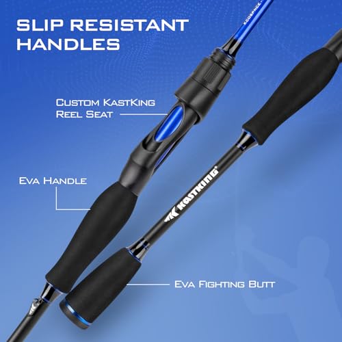 KastKing Centron Fishing Rod and Reel Combo, Spinning & Baitcasting Combos, IM6 Graphite 2Pc Blanks, Stainless Steel Guide...