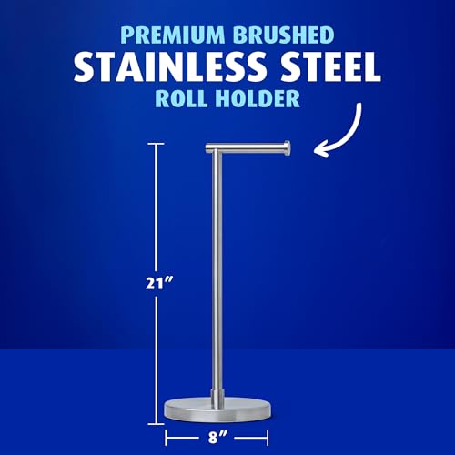Charmin Toilet Paper Ultra Soft, Forever Roll Starter Kit, 1 Holder, 2 Rolls, 2-ply Bath Tissue