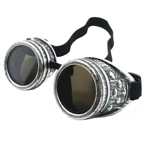 New Sell Vintage Steampunk Goggles Glasses Mad Scientist Goggles for Cosplay Costumes