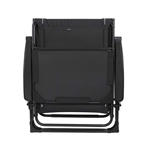 MedTens Heavy Duty Adjustable Reclining Folding Chair Outdoor Indoor Garden Pool Steel Camping Deck Backyard Chairs