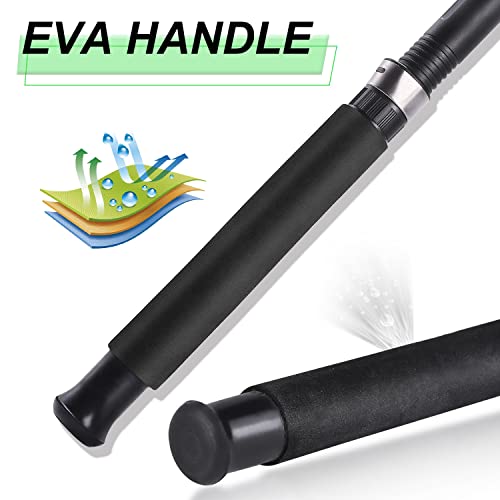 Sougayilang Fishing Rod, 2-Piece Composite Graphite & Glass Blanks Saltwater Trolling Rod Offshore Surf Fishing Pole with ...