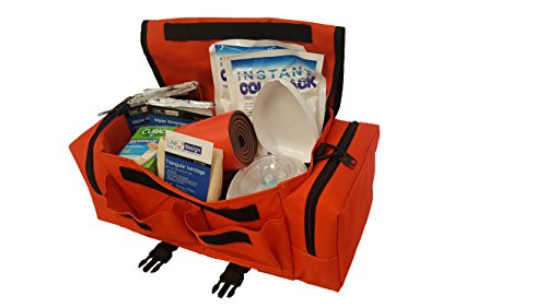 LINE2design First Responder Kit - Fully Stocked Professional Essentials Trauma Kit - EMS, EMT Paramedic Complete Lifeguard...