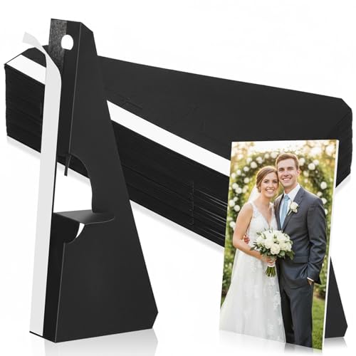 Marspark 12 Pack Poster Stand Self Stick Easel Back Poster Board Stand Convenient Peel and Stick Self Adhesive Easels Disp...