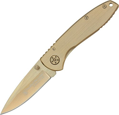 Smith & Wesson Executive CK110GL 6.8in High Carbon S.S. Folding Knife with 2.8in Drop Point Blade and Aluminum Handle for ...