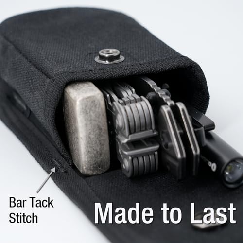 Tintirs 2 Pack EDC Belt Pouches for Men Women, Compact Holster Pouches Waist Bags with Belt Loop for Fishing, Hiking, Camp...