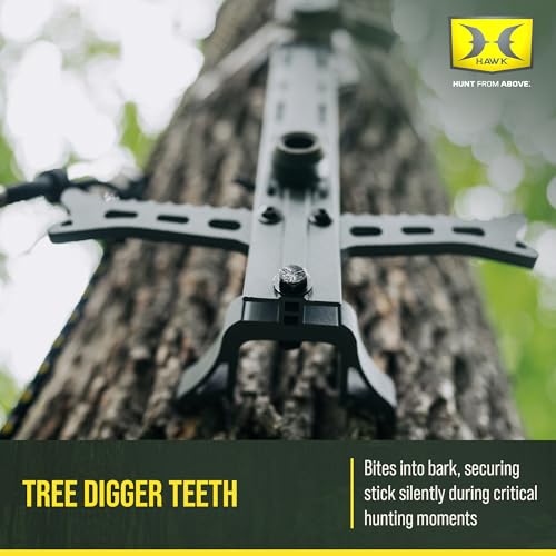 Hawk Helium 20" Lightweight Aluminum Non-Slip Treestand Hunting Climbing Sticks (1-Pack/4-Pack)
