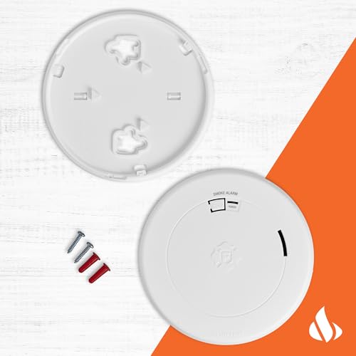 First Alert SM210, 10-Year Sealed Battery Smoke Alarm with Slim Profile Design, 1-Pack