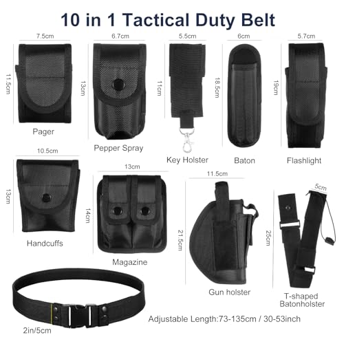 abcGoodefg Police Security Duty Belts Correctional Officers Ultility Cop Costume Belt Law Enforcement for Women Men Hunting