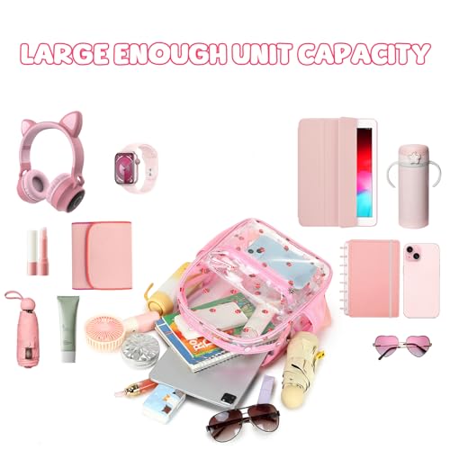 CAMTOP Clear Backpack for Stadium Events Approved Women Girls, Small Clear Bag for Concert, Work, Sporting Festival, Water...