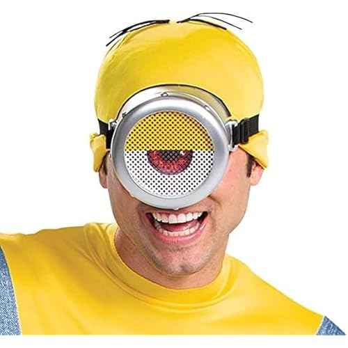 Disguise Men Stuart Adults, Official Minions Costume Jumpsuit Outfit with Goggles and Hat