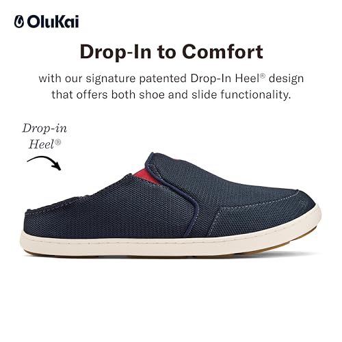 OLUKAI Nohea Mesh Men's Slip On Sneakers, Lightweight & Breathable Shoes for Everyday Wear, All-Weather & Enhanced Traction