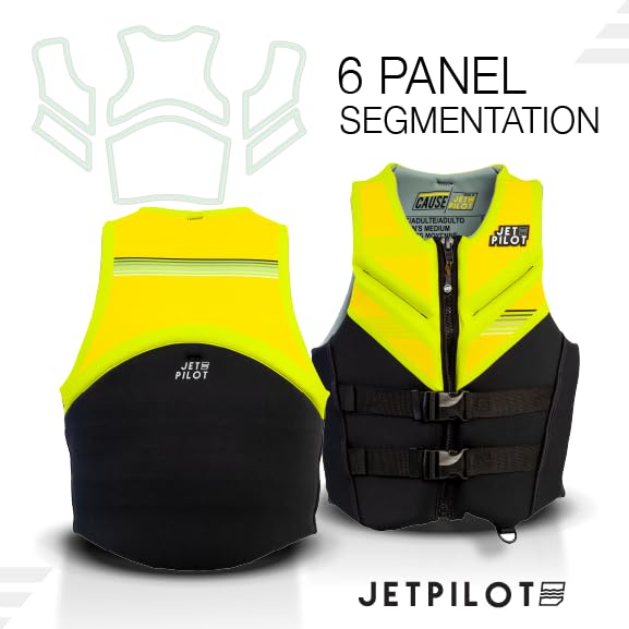 Jetpilot Cause Neoprene Coast Guard Approved Life Jacket PFD