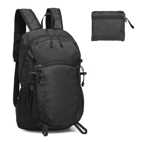 SUIKIHUM Hiking Daypack Packable, Camping Backpack Water Resistant Lightweight Polyester for Men Women Travel Outdoor