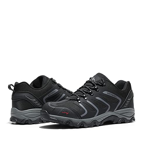 NORTIV 8 Men's Low Top Waterproof Hiking Shoes Trekking Trails Outdoor Work Shoes
