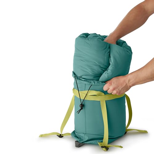 Coleman Big Bay 0/20/40°F Cold-Weather Sleeping Bag, Adult Mummy Sleeping Bag with Headrest, Foot Ventilation, & Storage S...