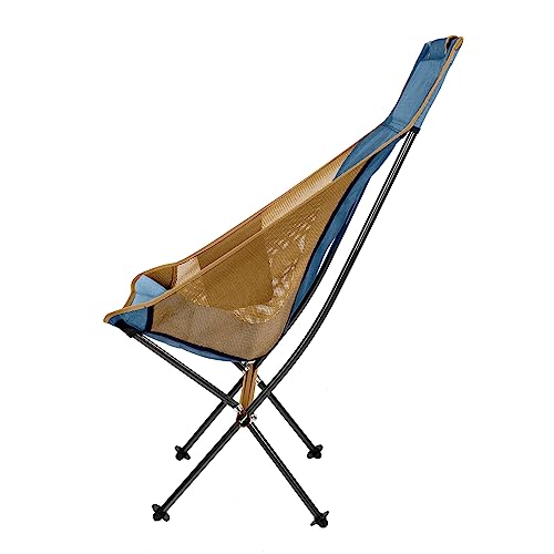 Klymit Ridgeline Camping Chair for Adults, Folding Chair for Outside, Blue
