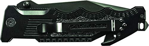Smith & Wesson Border Guard 10in High Carbon S.S. Folding Knife with 4.4in Tanto Blade and Aluminum Handle for Tactical, S...