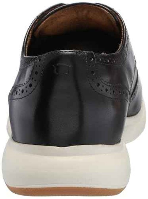 Florsheim Men's Dynamo Wingtip Oxford, Black and White, 10.5 Medium