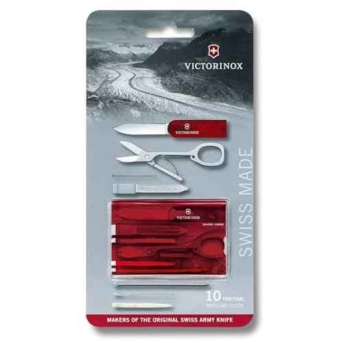 Victorinox Swiss Card Classic, Swiss Made Pocket Tool, Credit Card Size, 10 Functions, Pen, Scissors
