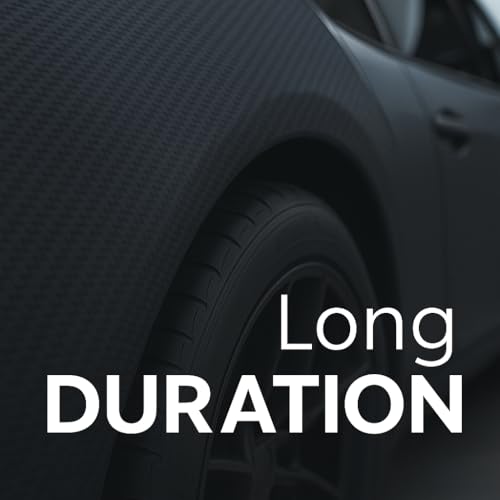 RockRose 3D Matte 3D Black Carbon Fiber Vinyl Wrap, Anti-Wrinkle, Air Release Automotive Bubble Wrap, Self Adhesive Car Vi...