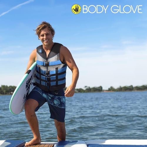 Body Glove Unisex Life Jacket for Adults, USCG and Transport Canada Approved Life Vest, Type III PFD, Lightweight, Great f...