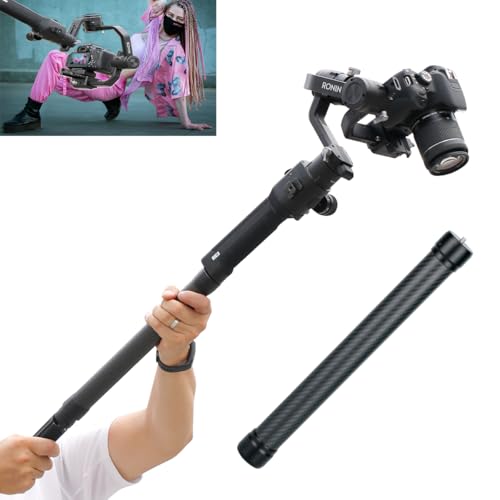 HAFOKO Professional Carbon Fiber Extension Monopod Pole Stick Rod 1/4'' Compatible for DJI RS4/RS4 PRO/RS3 Mini/RS3/RS3 PR...