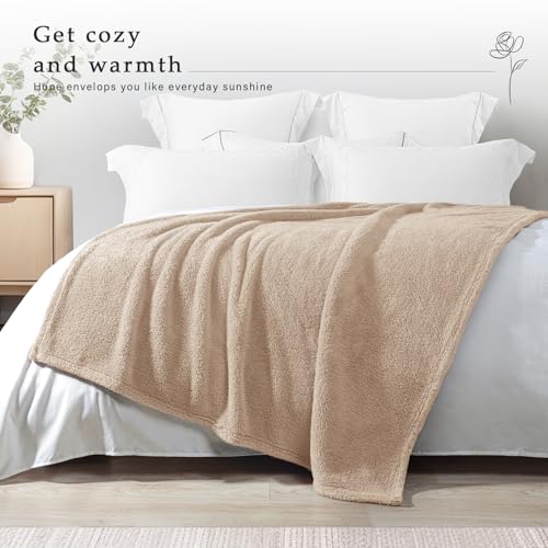 Exclusivo Mezcla Soft Fleece Throw Blanket for Couch, Super Soft Velvet Plush Fleece Blankets, Fuzzy Cozy and Warm for Win...