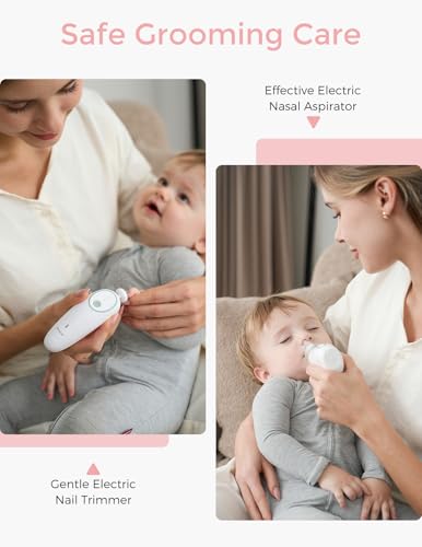 Momcozy Elite Baby Kit, Superior Baby Shower & Registry Essential Kit for Grooming & Health & Cleansing Care, Electric Nai...
