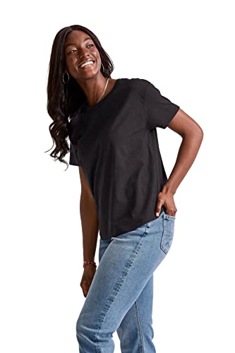 Hanes Womens Tri-Blend Relaxed Fit T-Shirt, Oversized Lightweight Tee, Available in Plus Size