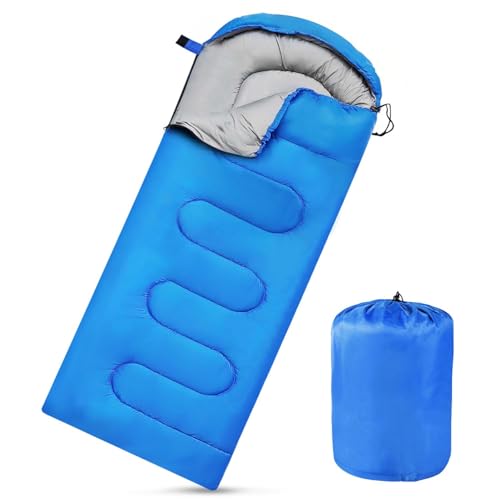 Camping Sleeping Bags for Adults Kids Waterproof Lightweight Sleeping Bag for Cold Weather or Warm Backpacking Hiking Moun...